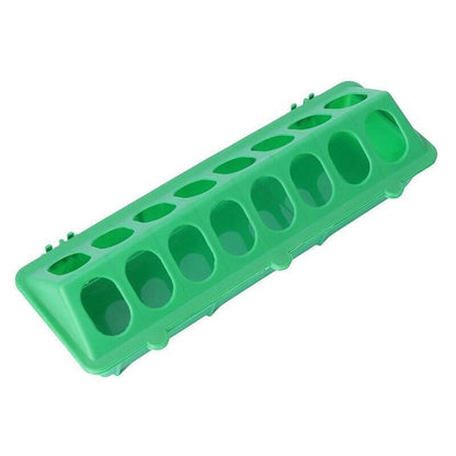 30cm Feeder Storage Trough Quail Drinker Plastic Wild Stable Chick Birds Pigeons  - Red