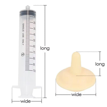 Kitten & Puppy Feeding Syringe Set with Silicone Nursing Nipples – Cat & Dog Pet Feeder (S-5PCS)