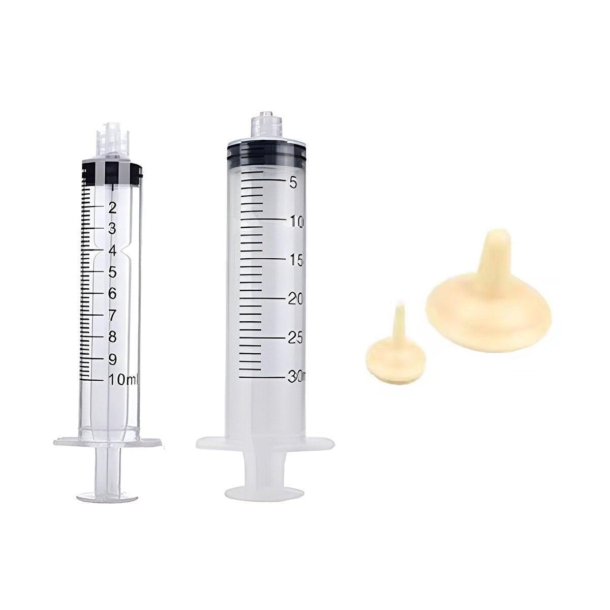 Kitten & Puppy Feeding Syringe Set with Silicone Nursing Nipples – Cat & Dog Pet Feeder (S-5PCS)