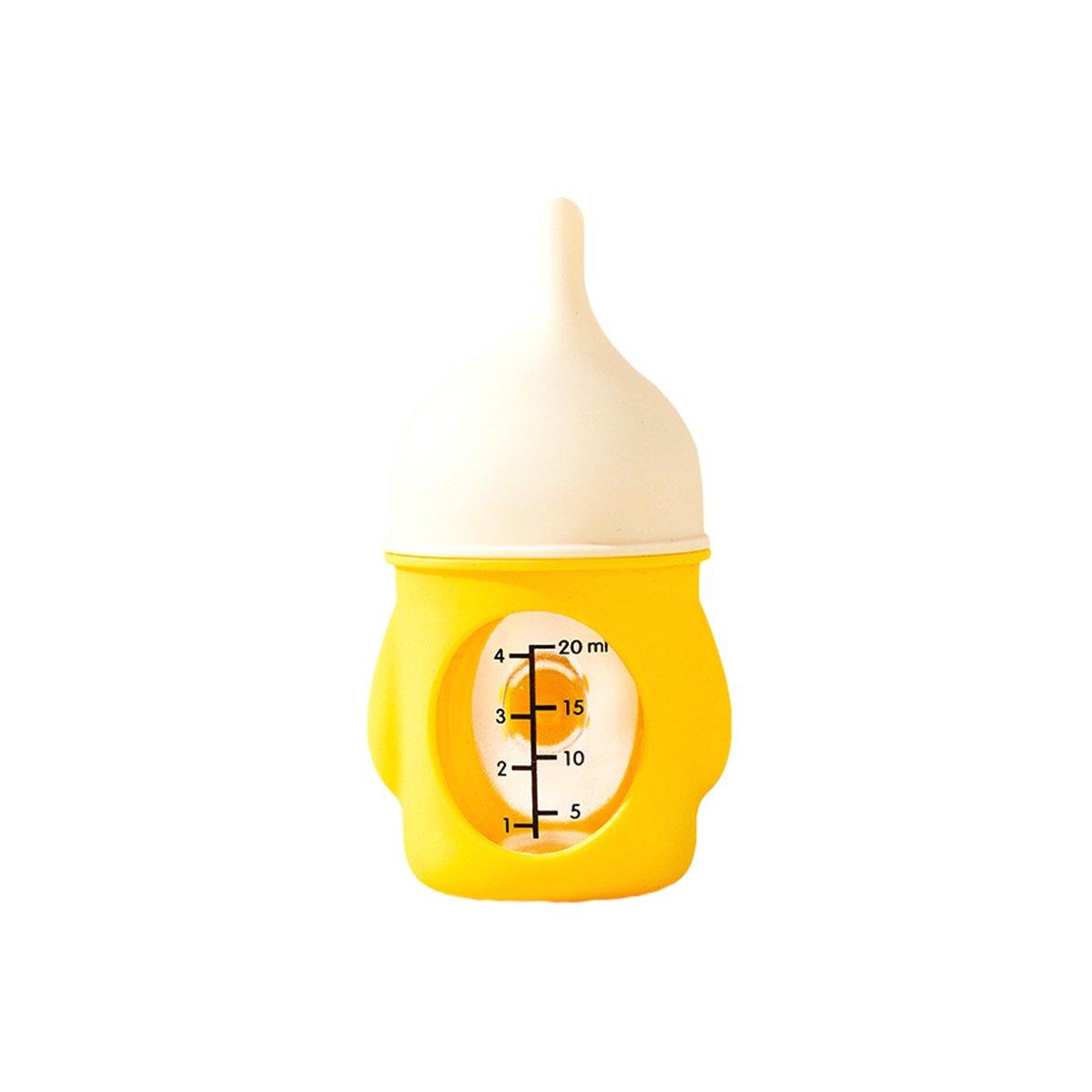Silicone Pet Milk Feeding Bottle with Scale for Small Puppies and Kittens 20ml 80ml - 80ml-Blue