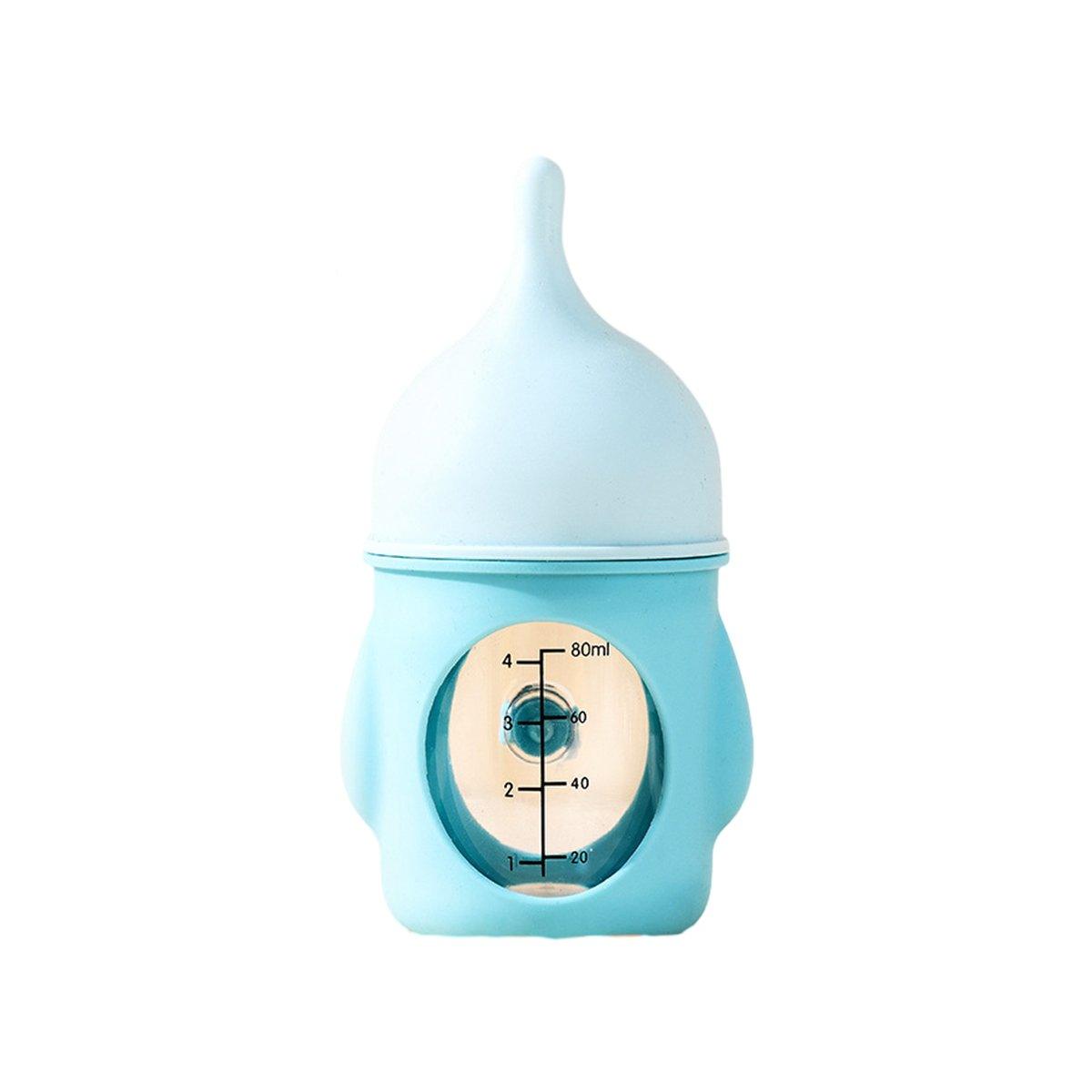 Silicone Pet Milk Feeding Bottle with Scale for Small Puppies and Kittens 20ml 80ml - 20ml-Pink