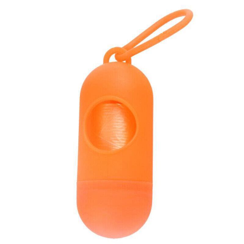 Portable Dog Waste Bag Dispenser with Refill Rolls for Pet Walking Cleanup - Light Green + Dark Green