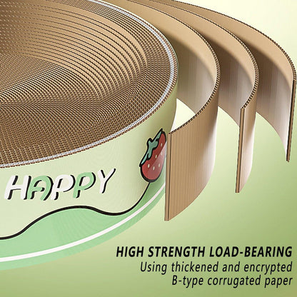 Extra-Large Oval Cat Scratching Board Durable Pet Toy Cat Kittens Wear Resistant - Rabbit