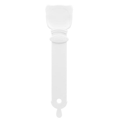 Cat Strip Scoop Squeezer Feeder Snack Spoon Easy Cat Feeding Treats - Orange
