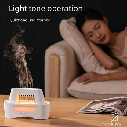 Black 300ml Ultrasonic Aroma Diffuser – Cracked Light Design Cool Mist Humidifier with Timer for Home & Office