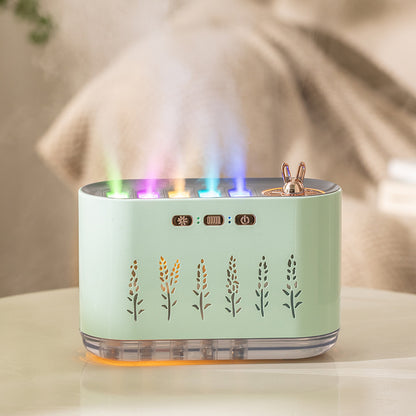 Green Dynamic Color Changing Humidifier - Sound Control & Auto Shut-Off