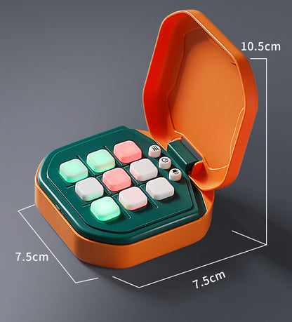 2 Pack Orange  AI Tic-Tac-Toe Handheld Game Electronic Logic Training Machine with 9 Game Modes and Light-up Buttons for Kids Age 3+ Australian Home Travel