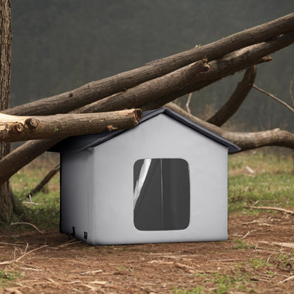 VEVOR Heated Cat House – 30W Outdoor Waterproof Cat Shelter with Thermostat & Insulated Design (600D Oxford Cloth)